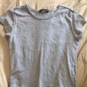 stripped baby blue tshirt